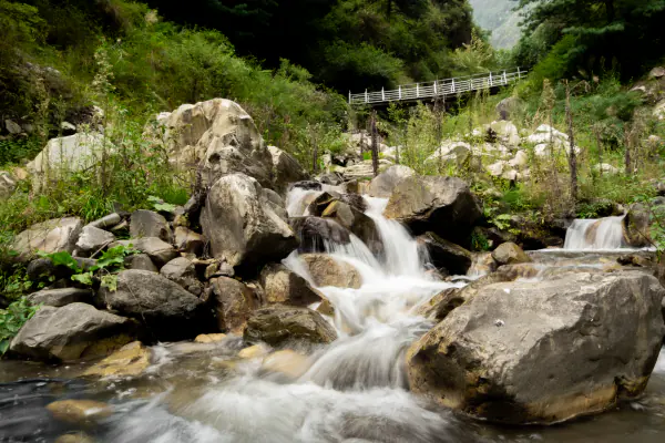 Footbridge over the stream