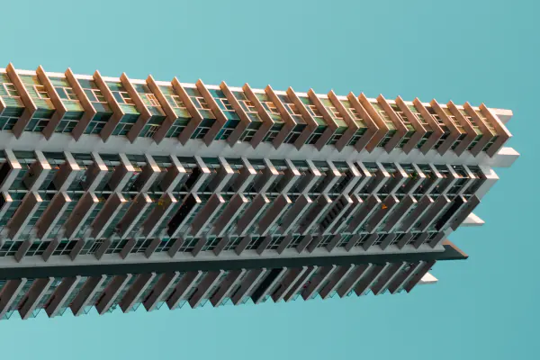 Balconies from below