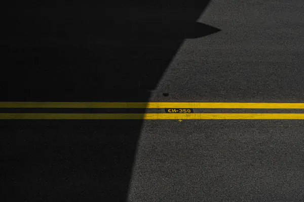 Lines on the tarmac