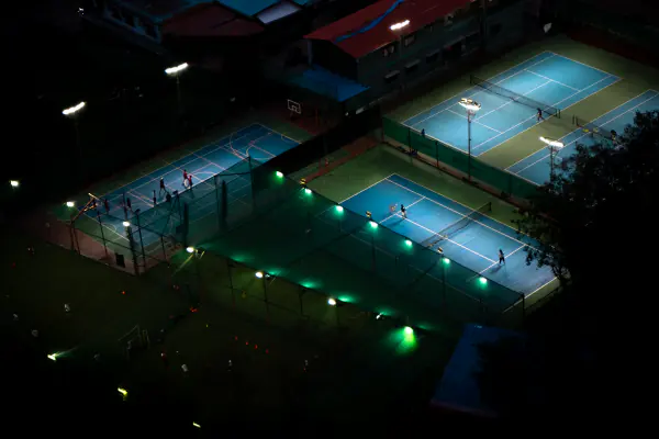 Courts, floodlit