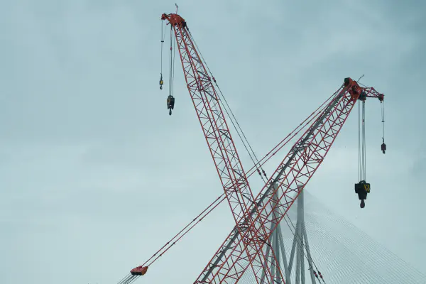 Two booms crossing